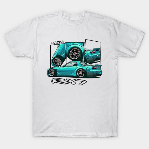 Mazda RX7, JDM T-Shirt by T-JD